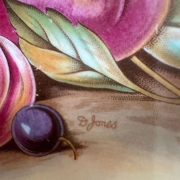 Vintage Aynsley English Bone China Tea Cup & Saucer - Orchard Fruit pattern - Picture 9 of 9